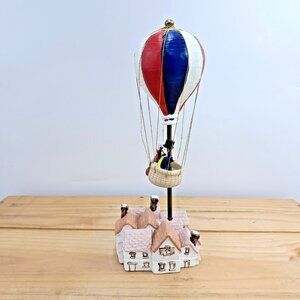 1986 George Good Musical Hot Air Balloon Figurine- Around the World in 80 Days